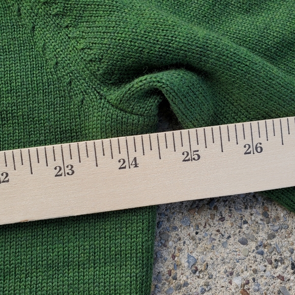 Brooks brothers sweater mens large green 1/4 zip merino wool - Picture 12 of 14